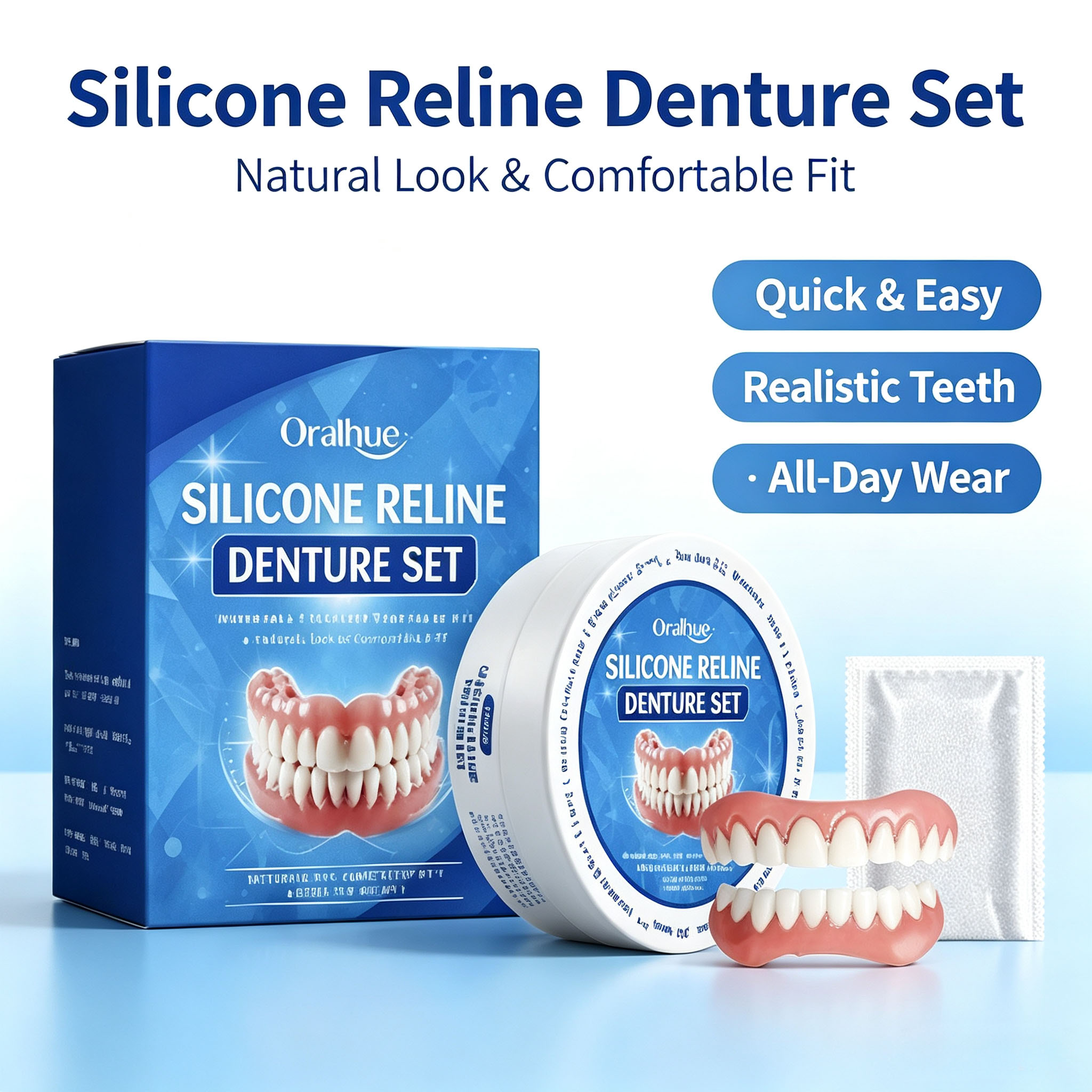 Teeth Whitening Veneers - Dentaduras de Silicone para Quem Não