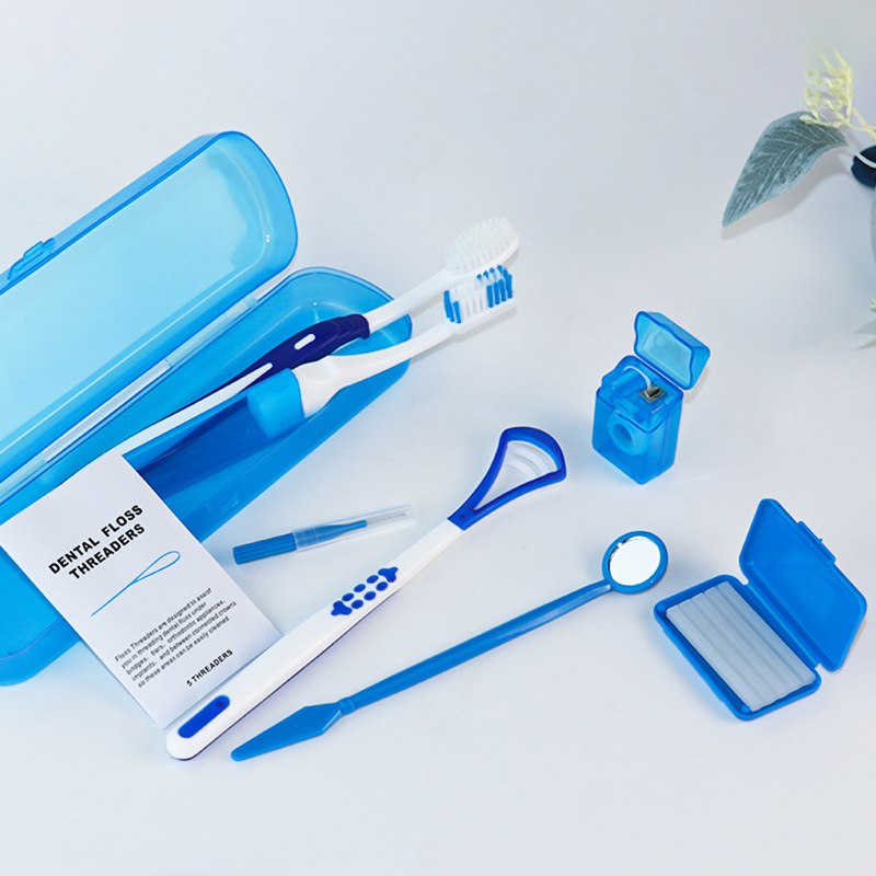 Teeth Whitening Brush - Kit de Cuidados Dentais com 8