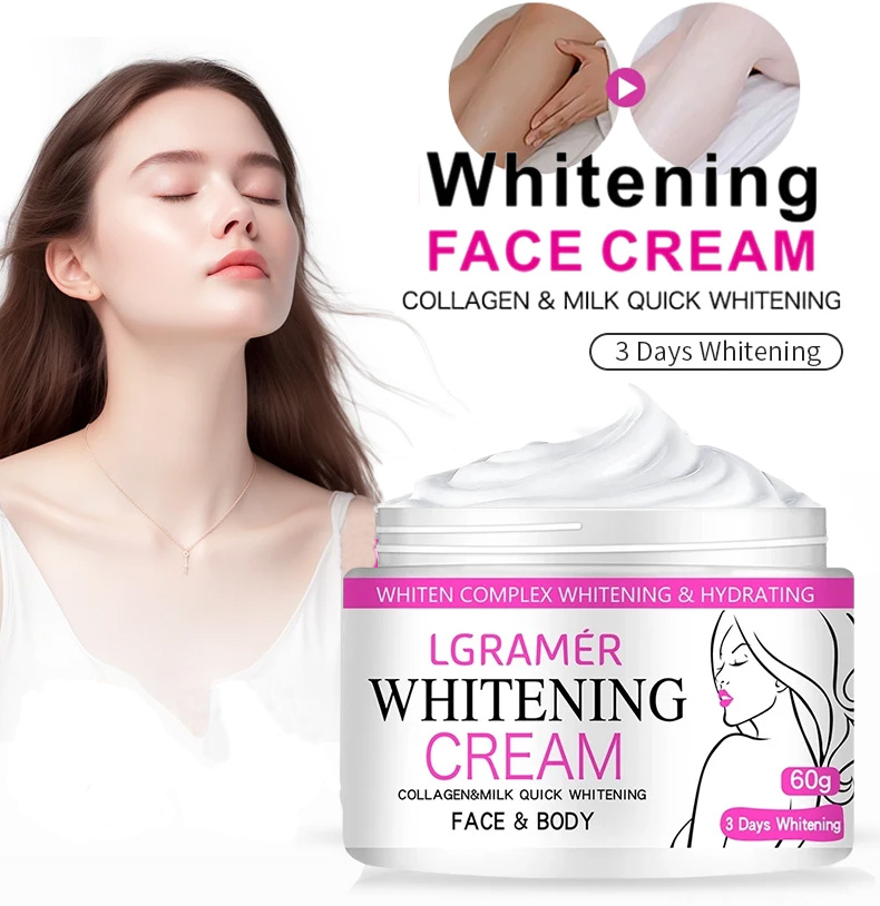 Charcoal Whitening Paste - Rosto corpo creme de brilho pescoço