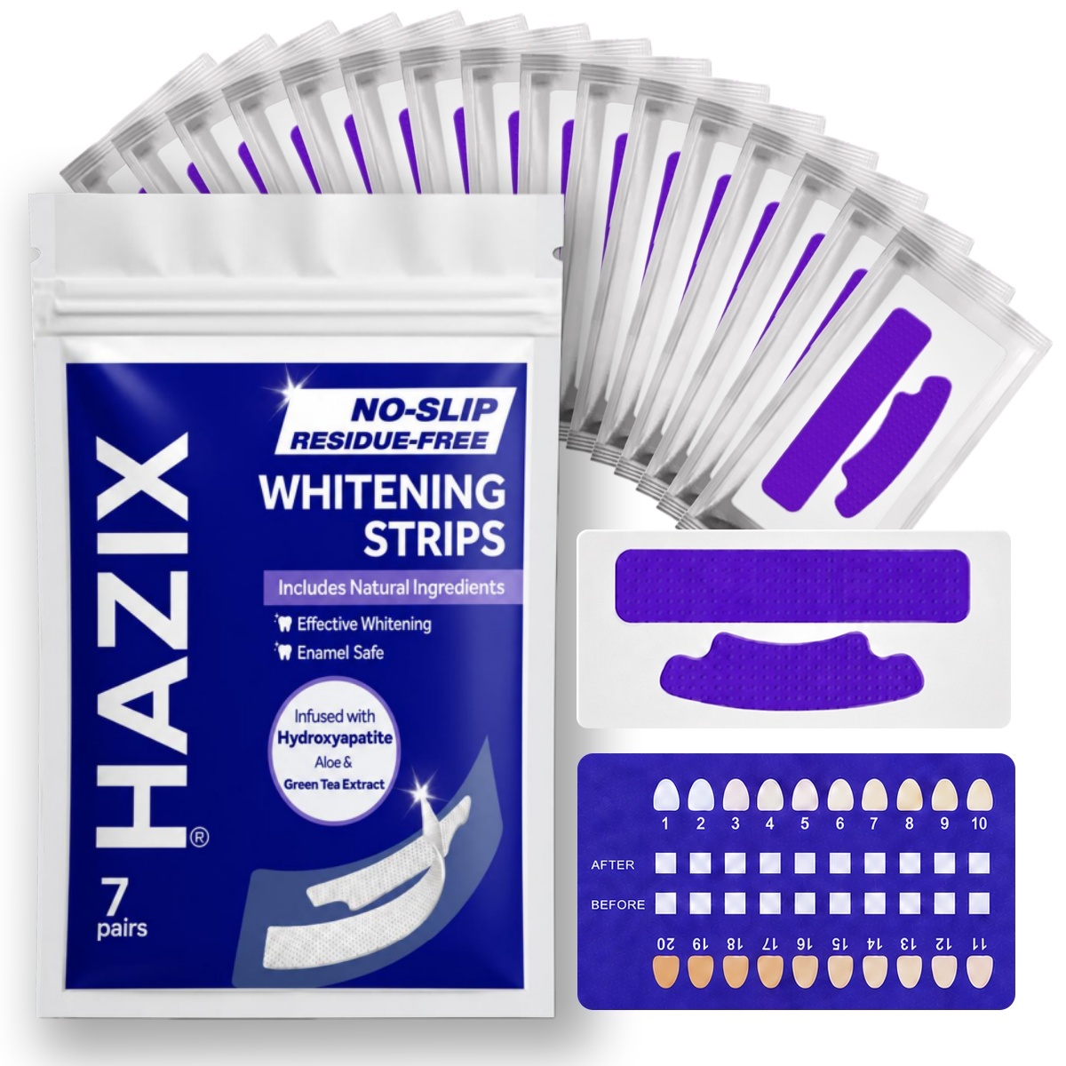 Teeth Whitening Oil Pulling - Tiras de Clareamento Dental KHAZIX, 7