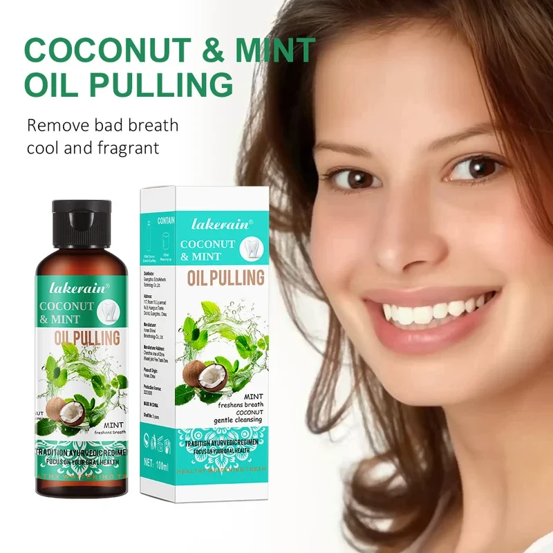 60/100/200/250ml Óleo de Coco  - Teeth Whitening Oil Pulling avaliação e preço