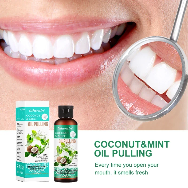 60/100/200/250ml Óleo de Coco  - Teeth Whitening Oil Pulling avaliação e preço