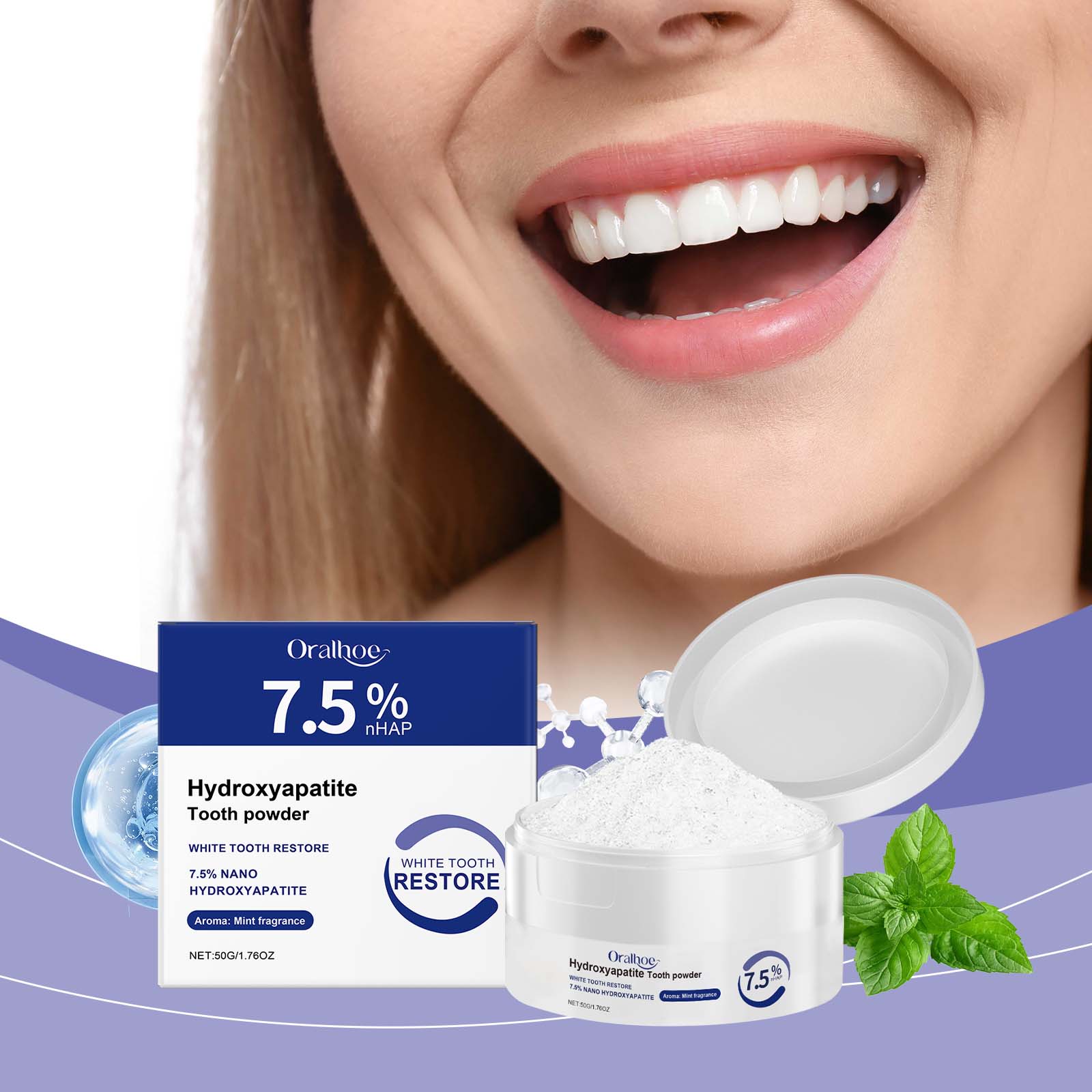Cuidado delicado com os dentes - Teeth Whitening Oil Pulling avaliação e preço