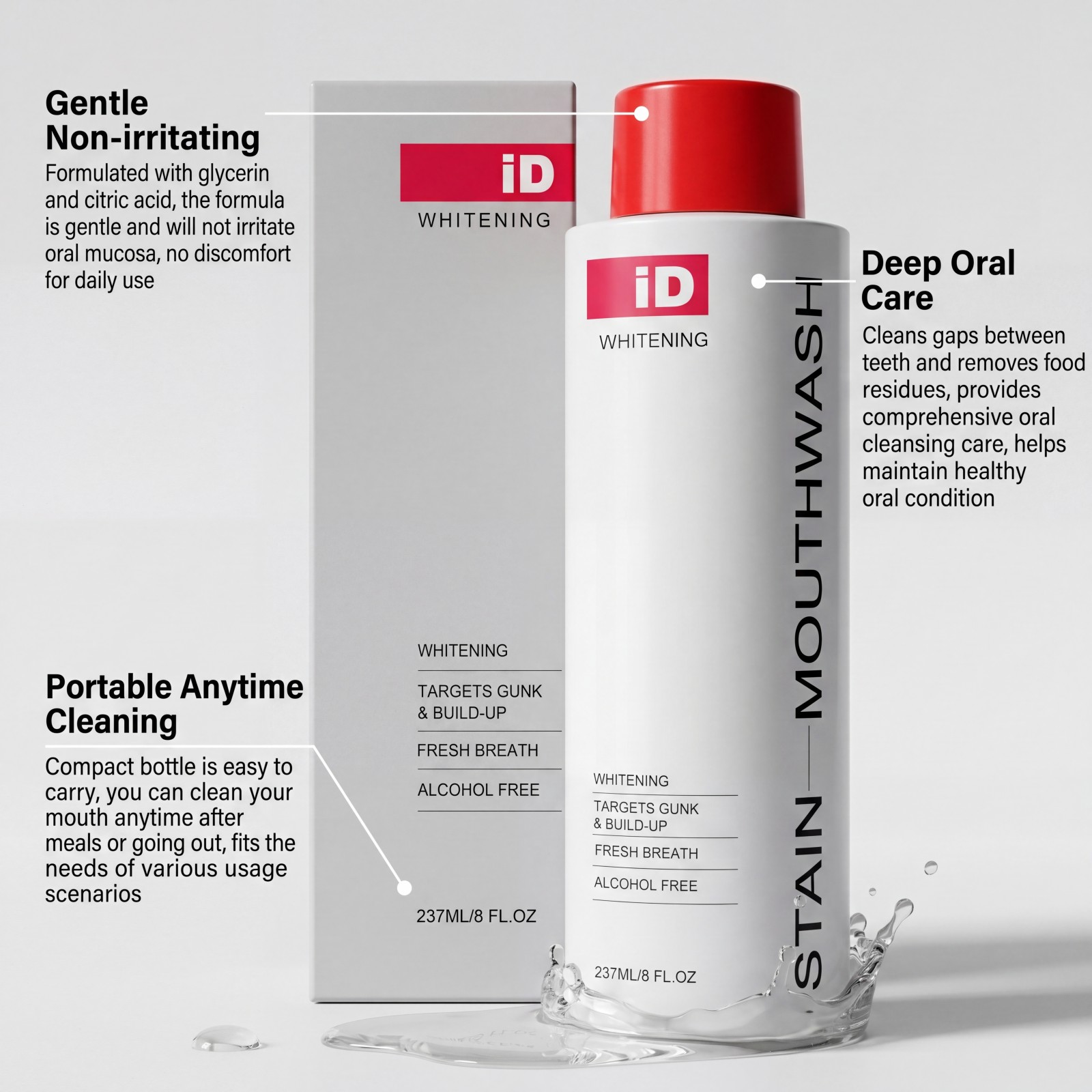 Novo Enxaguante Bucal Clareado - Teeth Whitening And Stain Removal avaliação e preço