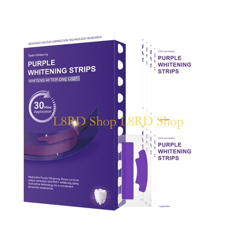L8RD 7/14 pares Premium Roxo T - Teeth Whitening Quick avaliação e preço