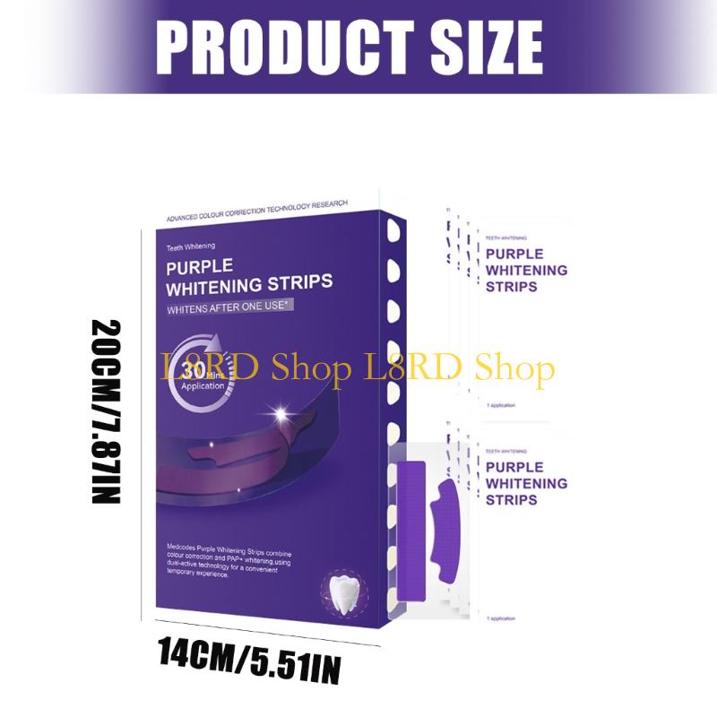 L8RD 7/14 pares Premium Roxo T - Teeth Whitening Quick avaliação e preço