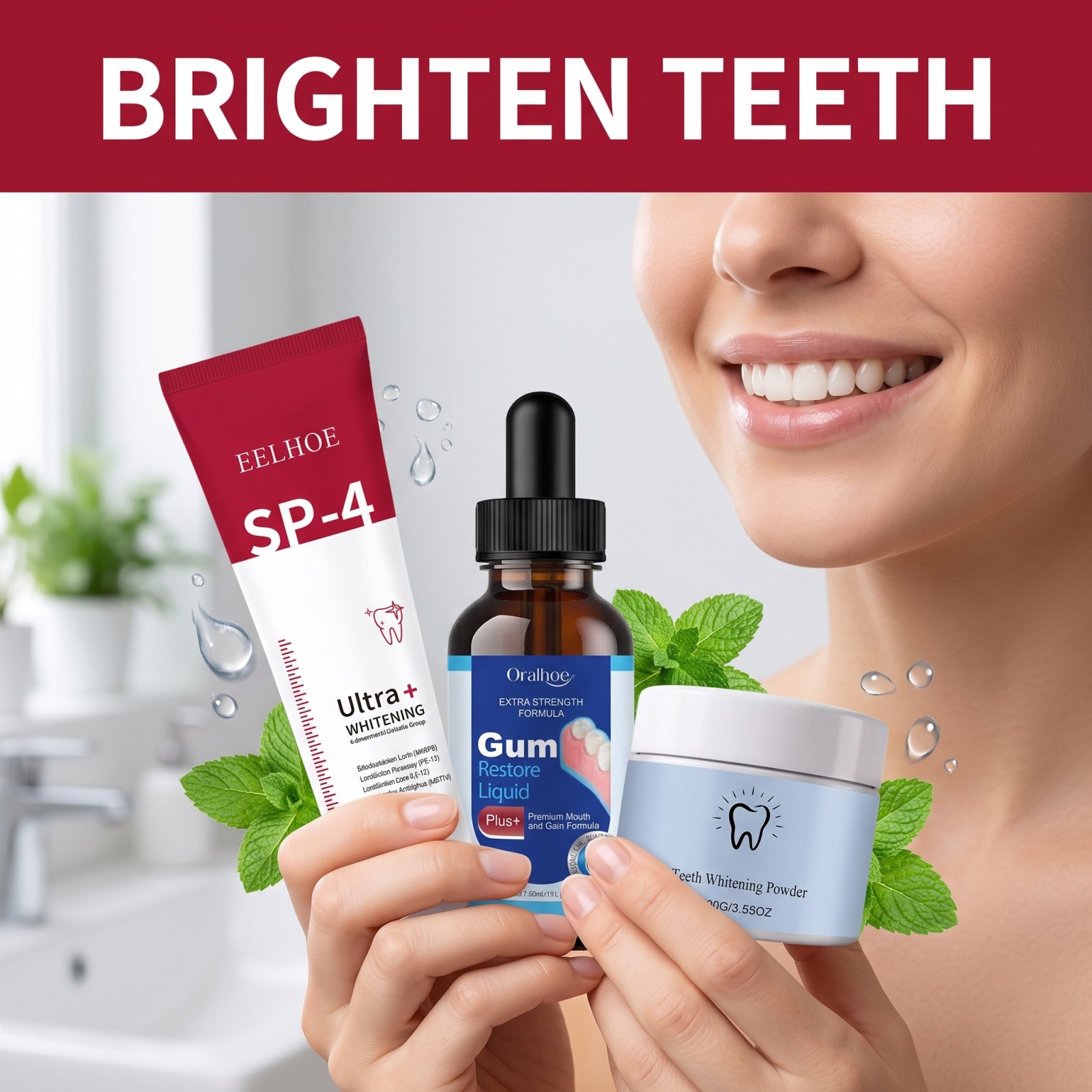Kit de Cuidados Bucais: Pasta  - Teeth Whitening Foam avaliação e preço