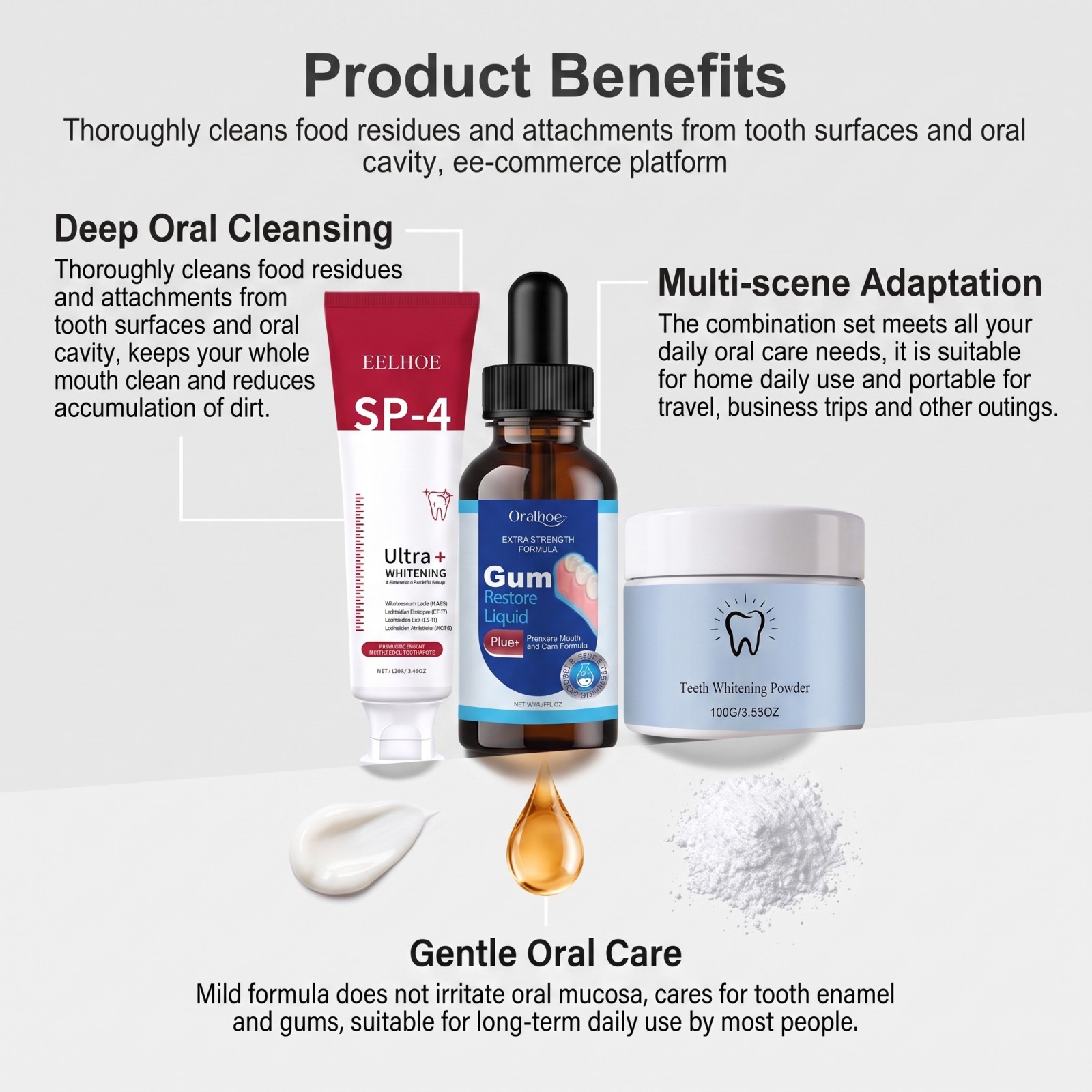 Kit de Cuidados Bucais: Pasta  - Teeth Whitening Foam avaliação e preço