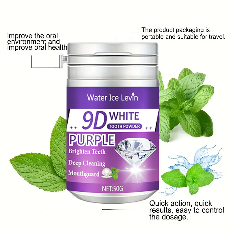 Pó de dente branco 9D ilumina  - Teeth Whitening Quick avaliação e preço