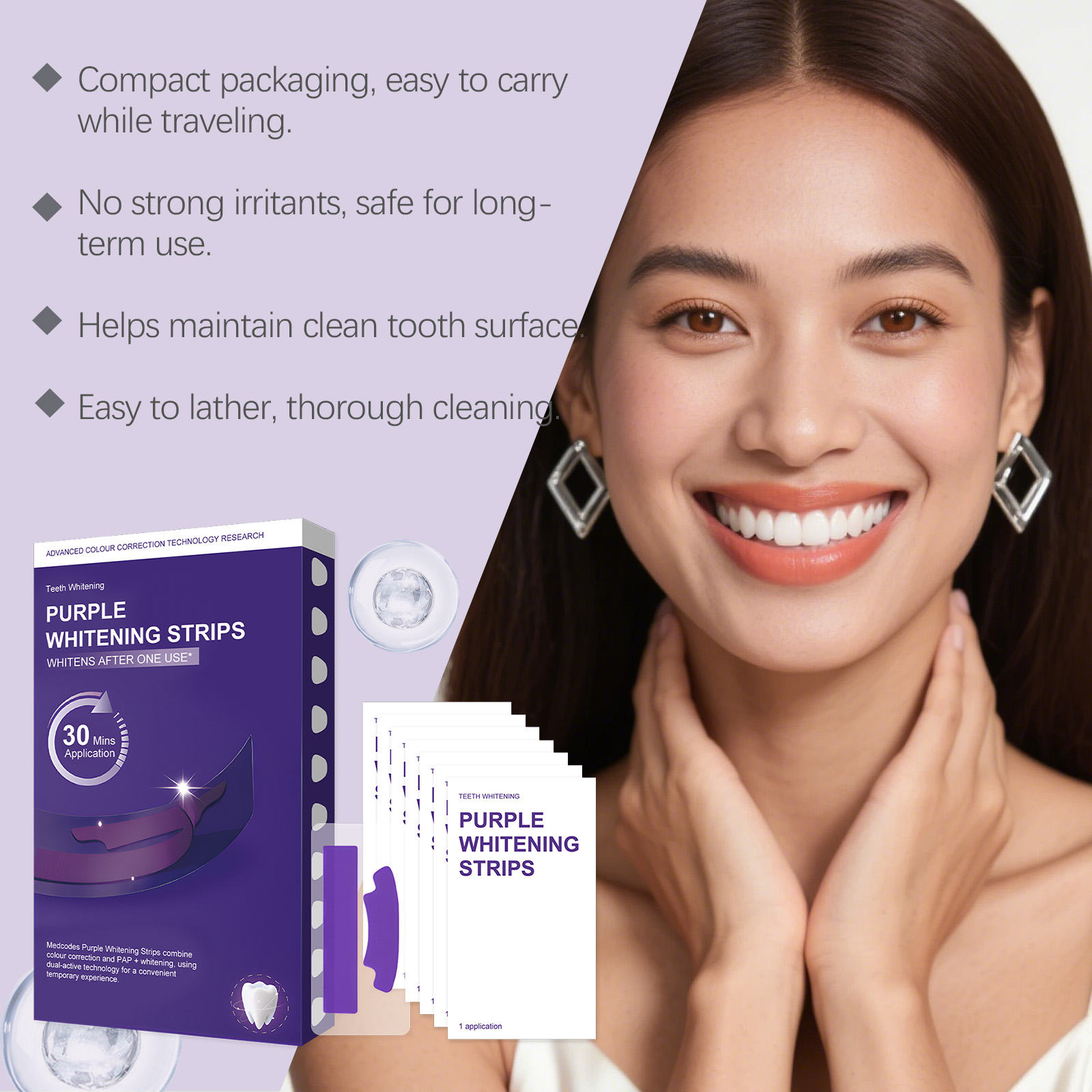 Tiras de clareamento dental ro - Teeth Whitening Quick avaliação e preço