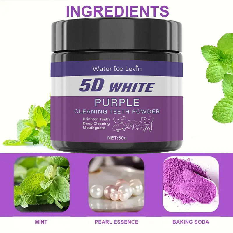 Água Gelo Levin Roxo Toothpowd - Teeth Whitening Oil Pulling avaliação e preço